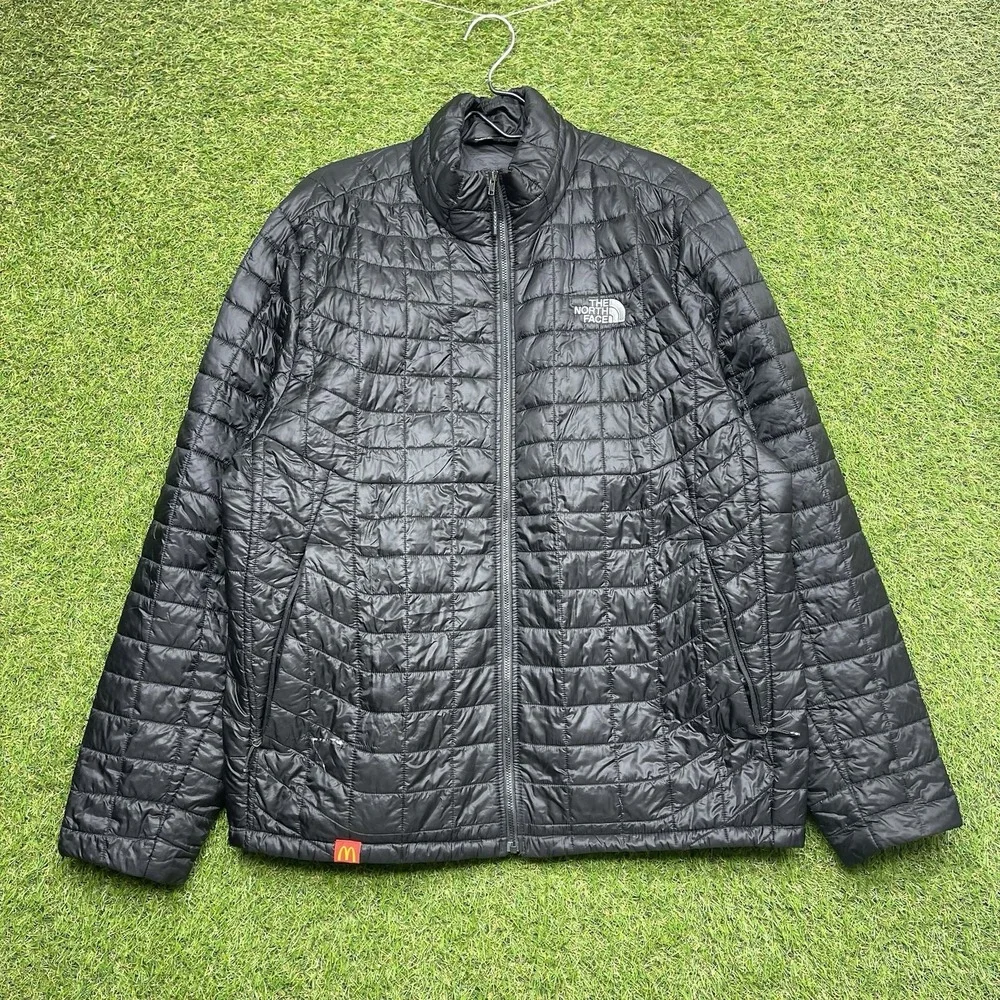 The North Face Thermoball Jacket Mens XL Zip Vanadis Black Hiking Outdoor Travel